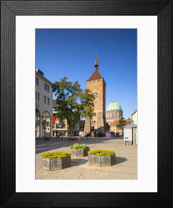 Framed Print : Weisser Turm, Nuremberg, Bavaria, Germany Framed Print : Weisser Turm, Nuremberg, Bavaria, Germany