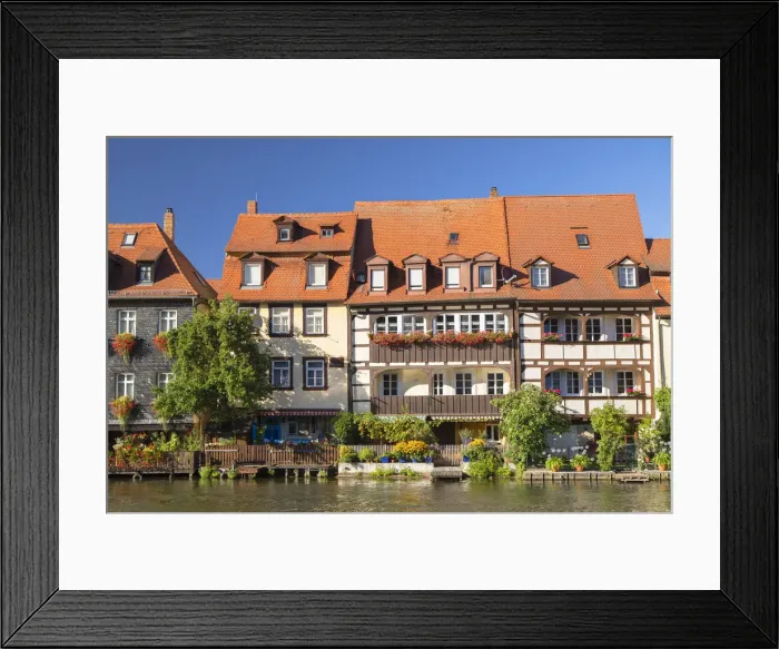 Framed Print : Houses of Klein Venedig (Little Venice), Bamberg (UNESCO World Heritage Site), Bavaria Framed Print : Houses of Klein Venedig (Little Venice), Bamberg (UNESCO World Heritage Site), Bavaria