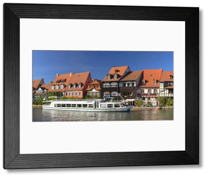 Framed Print : Houses of Klein Venedig (Little Venice) along River Regnitz, Bamberg (UNESCO World Framed Print : Houses of Klein Venedig (Little Venice) along River Regnitz, Bamberg (UNESCO World