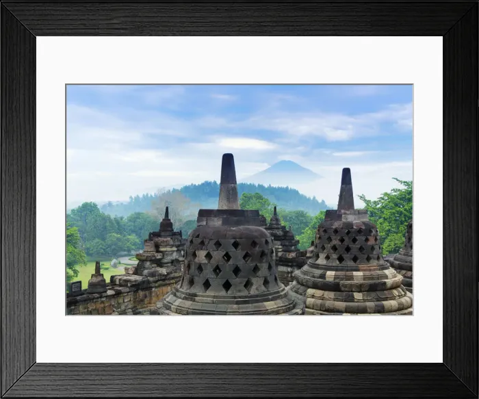 Framed Print : Asia, Indonesia, Java, Yogyakarta, Magelang, Borobudur, or Barabudur, a 9th-century