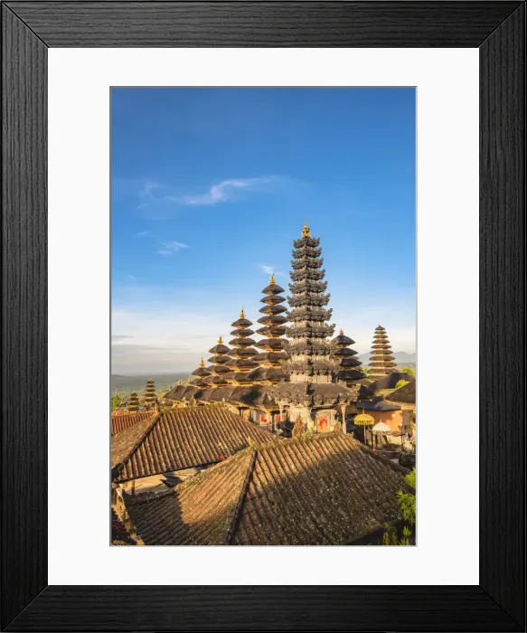 Framed Print : Pura Agung Besakih temple complex, Besakih, Bali, Indonesia