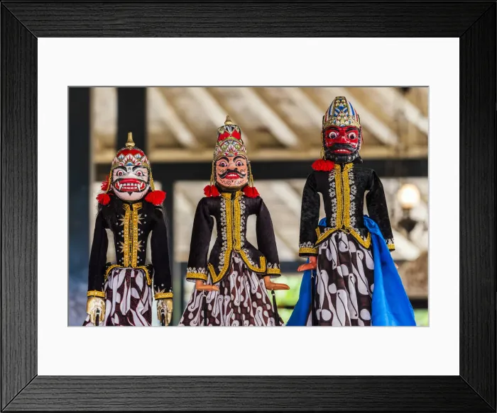 Framed Print : Traditional Indonesian Wayang Golek puppets, Kraton palace, Yogyakarta, Java, Indonesia Framed Print : Traditional Indonesian Wayang Golek puppets, Kraton palace, Yogyakarta, Java, Indonesia