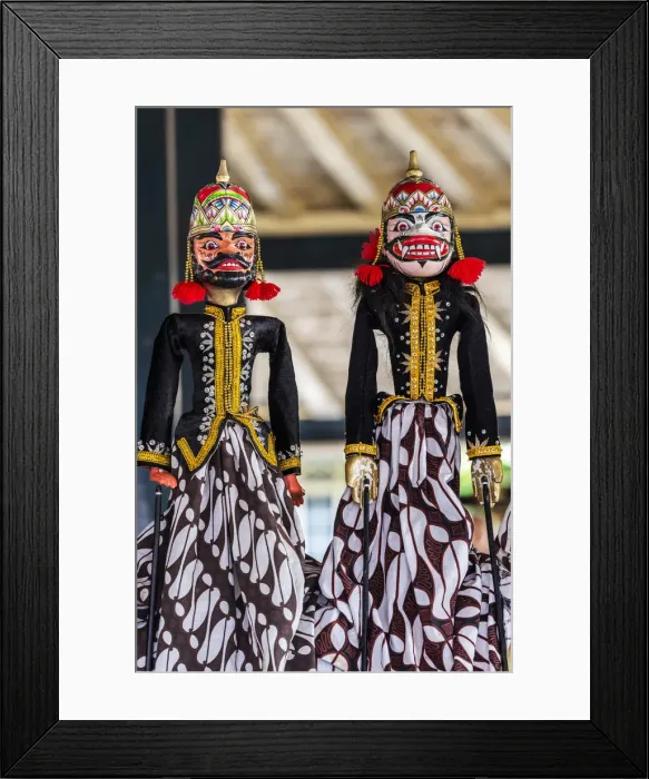 Framed Print : Traditional Indonesian Wayang Golek puppets, Kraton palace, Yogyakarta, Java, Indonesia Framed Print : Traditional Indonesian Wayang Golek puppets, Kraton palace, Yogyakarta, Java, Indonesia