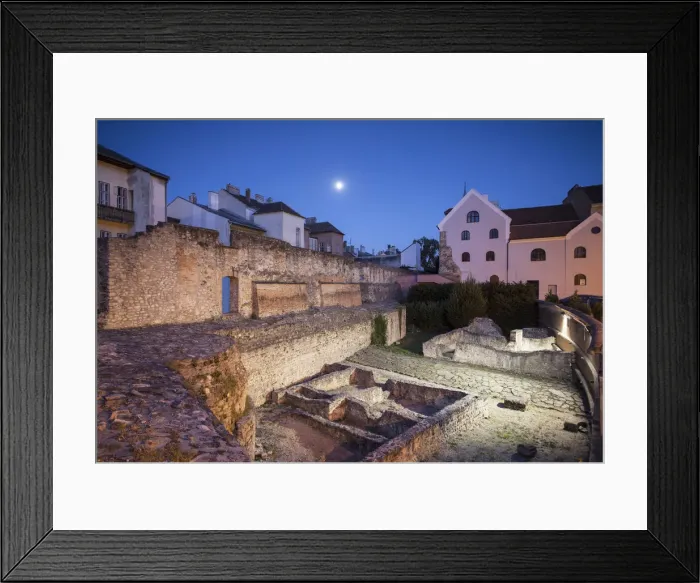 Framed Print : Open air Roman ruins at dusk, Sopron, Western Transdanubia, Hungary Framed Print : Open air Roman ruins at dusk, Sopron, Western Transdanubia, Hungary