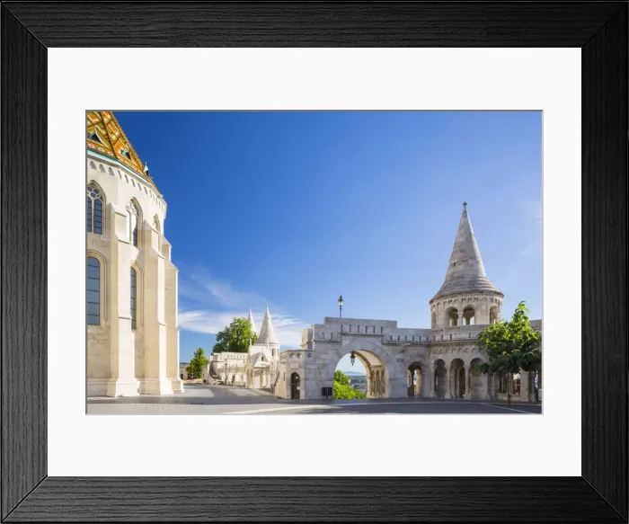 Framed Print : Hungary, Central Hungary, Budapest. St. Matthias Church is located adjacent to
