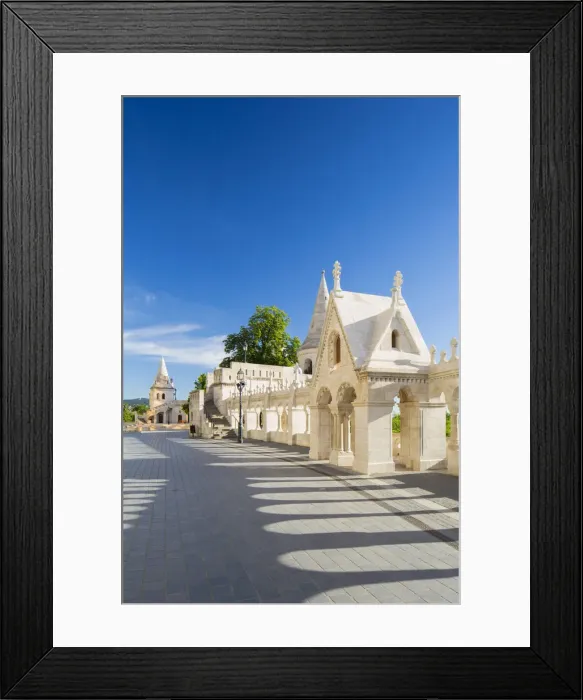 Framed Print : Hungary, Central Hungary, Budapest. Fishermans Bastion takes its name Framed Print : Hungary, Central Hungary, Budapest. Fishermans Bastion takes its name