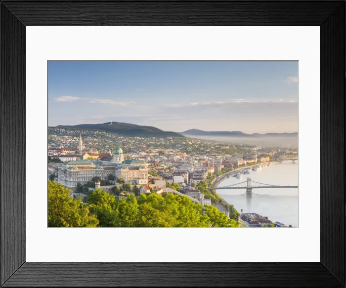 Framed Print : Hungary, Central Hungary, Budapest. Sunrise over Budapest and the Danube from Gellert Framed Print : Hungary, Central Hungary, Budapest. Sunrise over Budapest and the Danube from Gellert