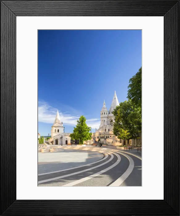 Framed Print : Hungary, Central Hungary, Budapest. Fishermans Bastion takes its name Framed Print : Hungary, Central Hungary, Budapest. Fishermans Bastion takes its name