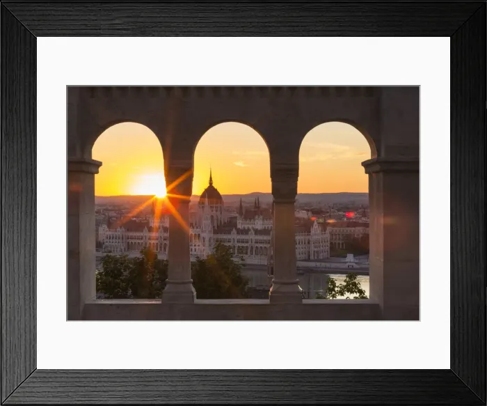 Framed Print : Hungary, Central Hungary, Budapest. Sunrise over the Hungarian Parliament Building Framed Print : Hungary, Central Hungary, Budapest. Sunrise over the Hungarian Parliament Building