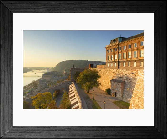 Framed Print : Buda Castle and Castle Garden Bazaar, Budapest, Hungary