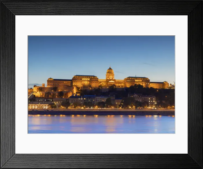 Framed Print : Buda Castle at dusk, Budapest, Hungary Framed Print : Buda Castle at dusk, Budapest, Hungary