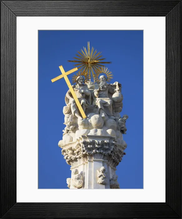 Framed Print : Holy Trinity Statue in Old Buda, Budapest, Hungary Framed Print : Holy Trinity Statue in Old Buda, Budapest, Hungary