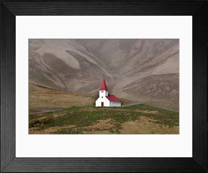 Framed Print : Church in Vik, Iceland