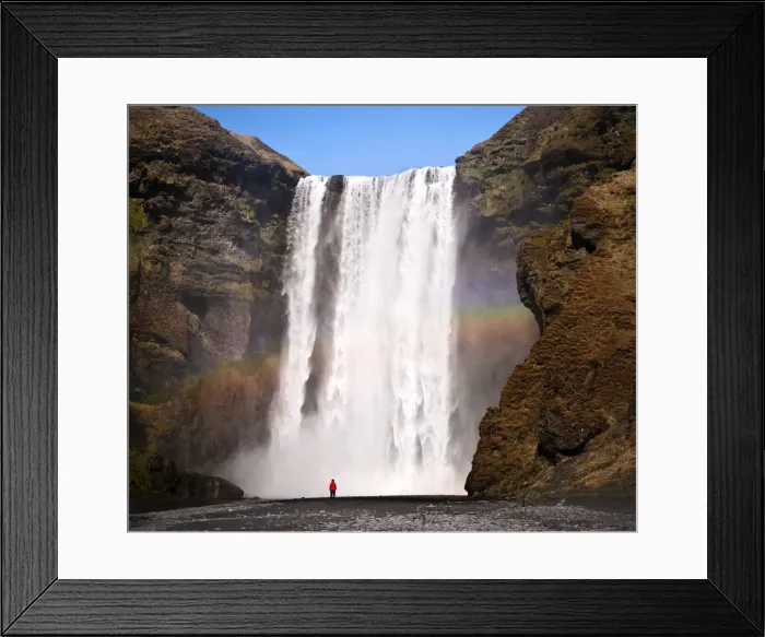 Framed Print : The Skogafoss, one of the biggest waterfalls in the country with a width of 25 meters Framed Print : The Skogafoss, one of the biggest waterfalls in the country with a width of 25 meters