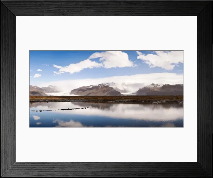 Framed Print : View towards Skaftafell National Park, Iceland