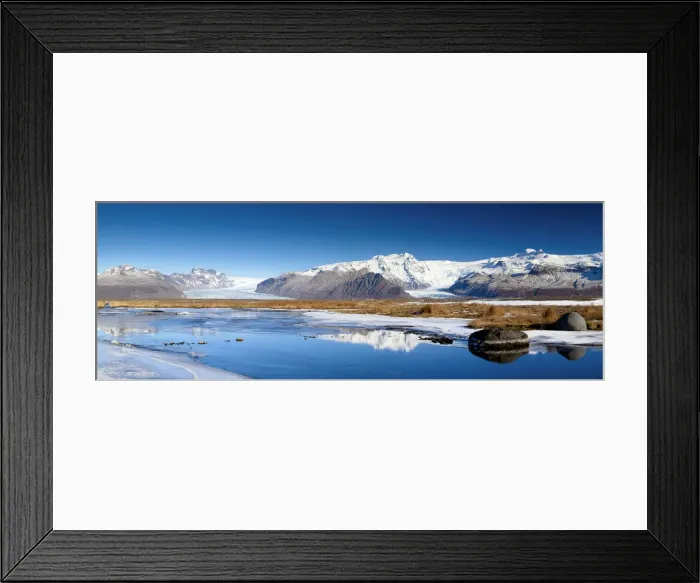Framed Print : Vatnajokull Reflections, Iceland