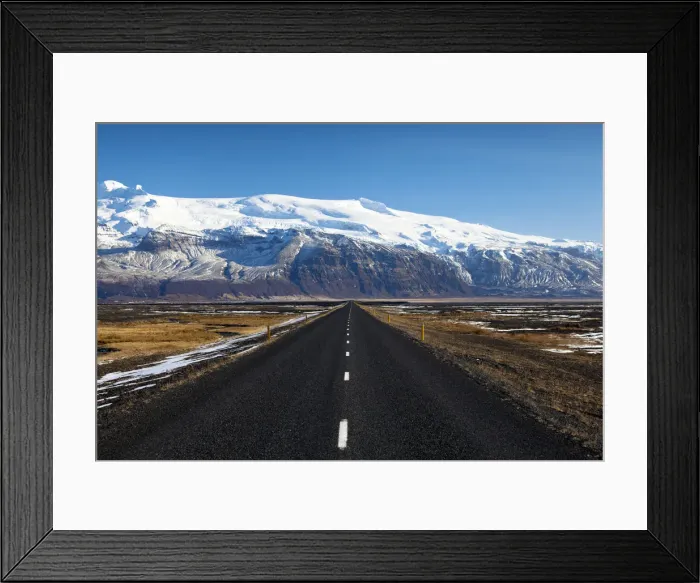 Framed Print : Endless Road, Vatnajokull, Iceland Framed Print : Endless Road, Vatnajokull, Iceland