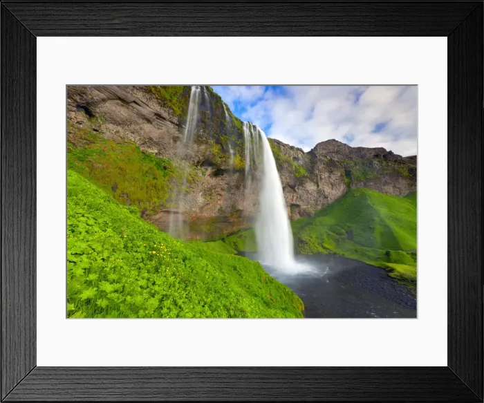 Framed Print : Seljalandsfoss Waterfall, Iceland Framed Print : Seljalandsfoss Waterfall, Iceland
