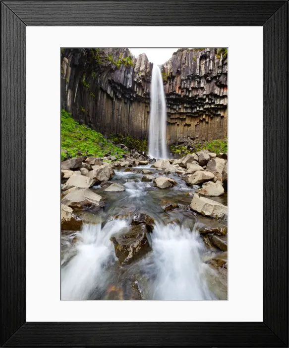 Framed Print : Svartifoss Waterfall, Skaftafell National Park, Iceland Framed Print : Svartifoss Waterfall, Skaftafell National Park, Iceland