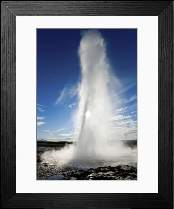 Framed Print : The Great Geyser, Haukadalur Valley, Iceland Framed Print : The Great Geyser, Haukadalur Valley, Iceland