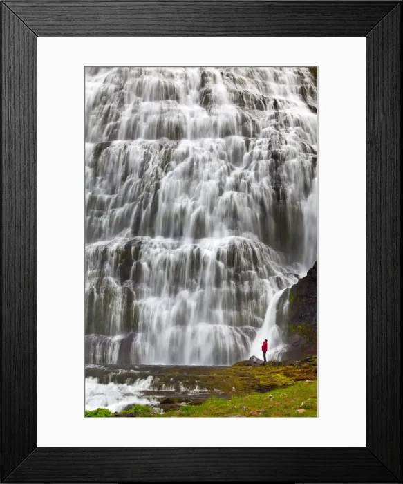 Framed Print : Dynjandi Waterfall, Iceland Framed Print : Dynjandi Waterfall, Iceland