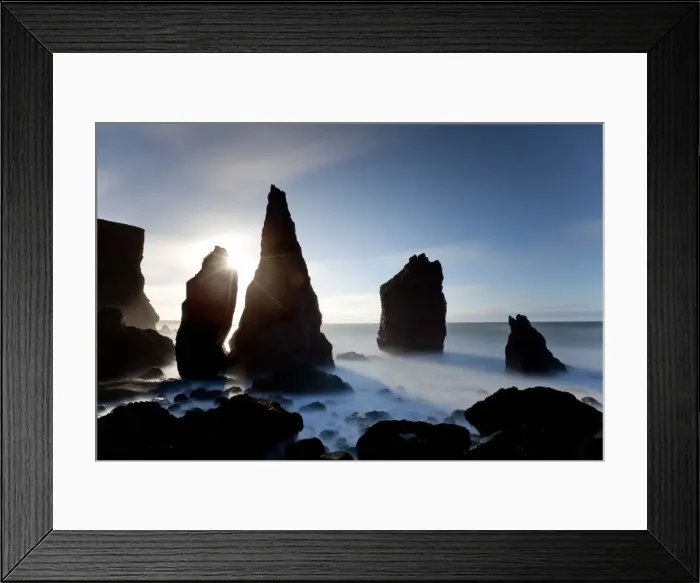 Framed Print : Sea Stacks at Reykjanes Peninsula, Iceland Framed Print : Sea Stacks at Reykjanes Peninsula, Iceland