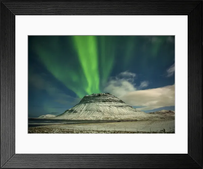 Framed Print : Aurora over Kirkjufell, Iceland Framed Print : Aurora over Kirkjufell, Iceland