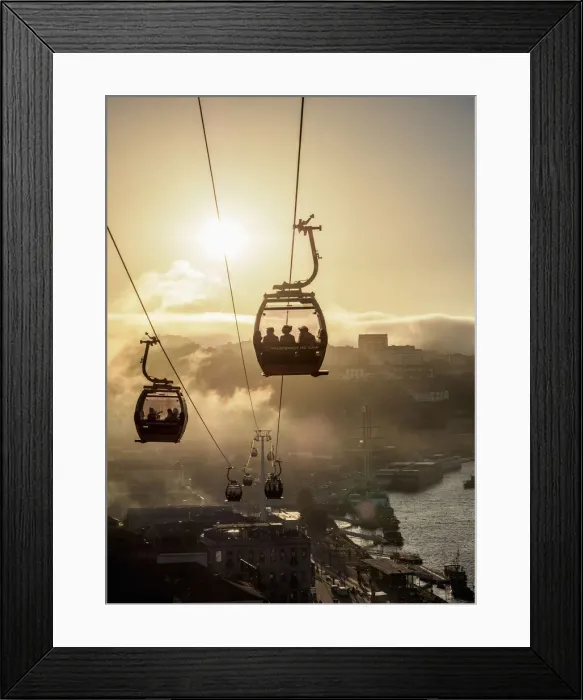 Framed Print : Teleferico de Gaia, Vila Nova de Gaia, Porto, Portugal Framed Print : Teleferico de Gaia, Vila Nova de Gaia, Porto, Portugal