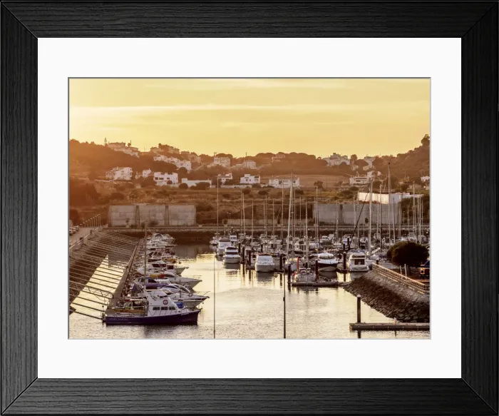 Framed Print : Marina in Albufeira at sunset, Algarve, Portugal Framed Print : Marina in Albufeira at sunset, Algarve, Portugal