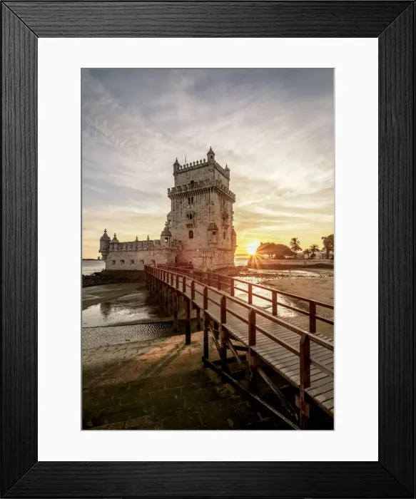 Framed Print : Belem Tower at sunset, Lisbon, Portugal Framed Print : Belem Tower at sunset, Lisbon, Portugal