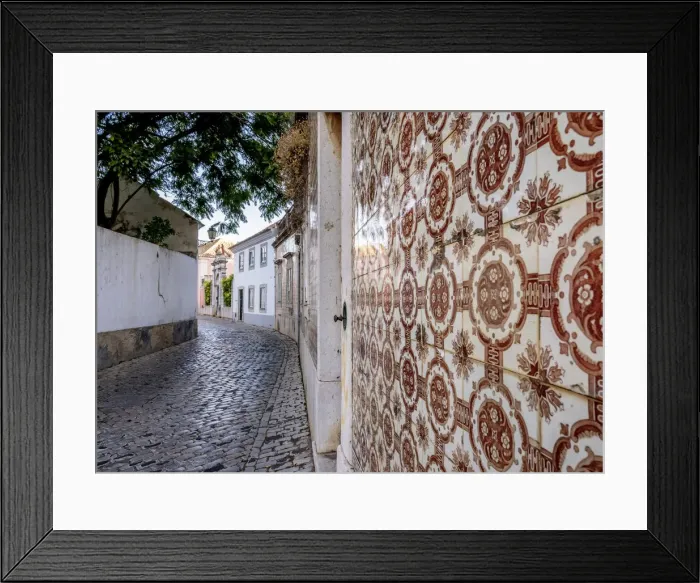 Framed Print : Azulejos on the street of Faro, Algarve, Portugal Framed Print : Azulejos on the street of Faro, Algarve, Portugal