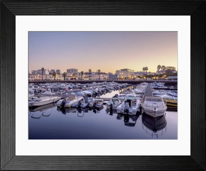 Framed Print : Marina at dawn, Faro, Algarve, Portugal Framed Print : Marina at dawn, Faro, Algarve, Portugal