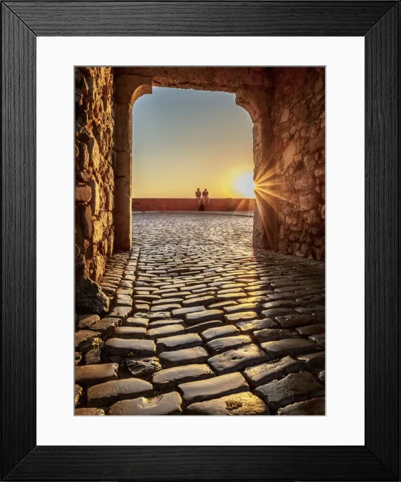 Framed Print : Arco da Porta Nova at sunset, Faro, Algarve, Portugal Framed Print : Arco da Porta Nova at sunset, Faro, Algarve, Portugal