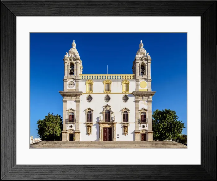 Framed Print : Carmo Church, Largo do Carmo, Faro, Algarve, Portugal Framed Print : Carmo Church, Largo do Carmo, Faro, Algarve, Portugal