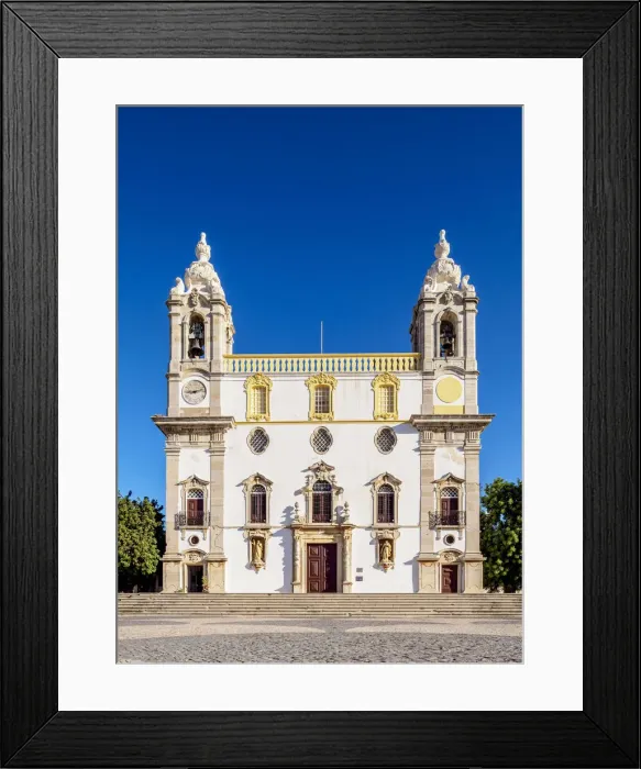 Framed Print : Carmo Church, Largo do Carmo, Faro, Algarve, Portugal Framed Print : Carmo Church, Largo do Carmo, Faro, Algarve, Portugal