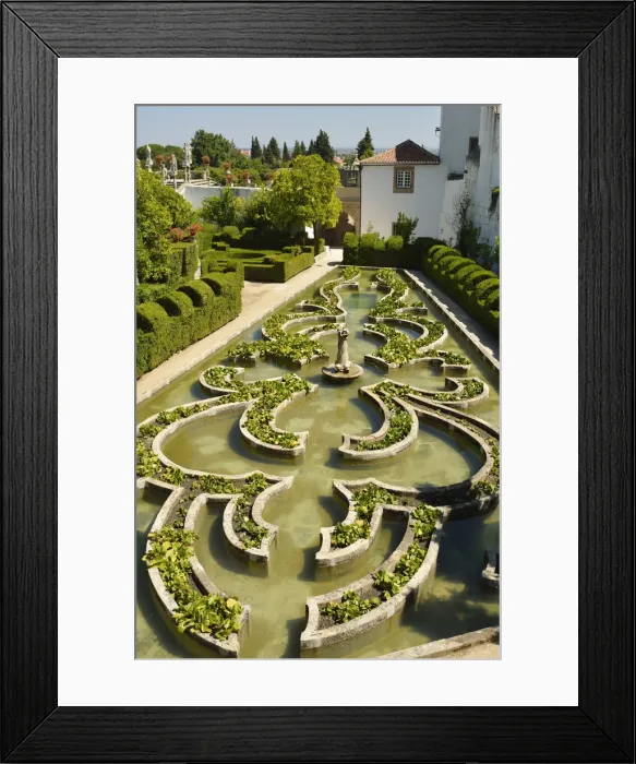 Framed Print : Gardens of the Paco Episcopal of Castelo Branco, founded in the 18th century by Framed Print : Gardens of the Paco Episcopal of Castelo Branco, founded in the 18th century by