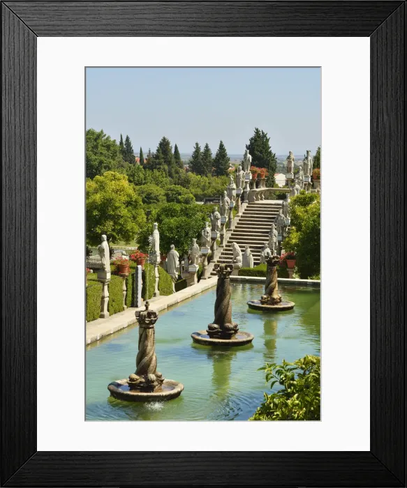 Framed Print : Gardens of the Paco Episcopal of Castelo Branco, founded in the 18th century by Framed Print : Gardens of the Paco Episcopal of Castelo Branco, founded in the 18th century by