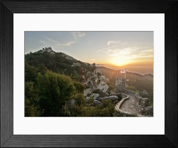 Framed Print : Ramparts of the Castelo dos Mouros (Castle of the Moors), dating back to the 10th century Framed Print : Ramparts of the Castelo dos Mouros (Castle of the Moors), dating back to the 10th century