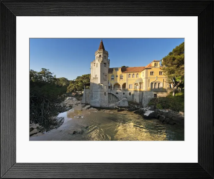Framed Print : The 19th century palace of the Condes de Castro Guimaraes is nowadays a Museum Framed Print : The 19th century palace of the Condes de Castro Guimaraes is nowadays a Museum