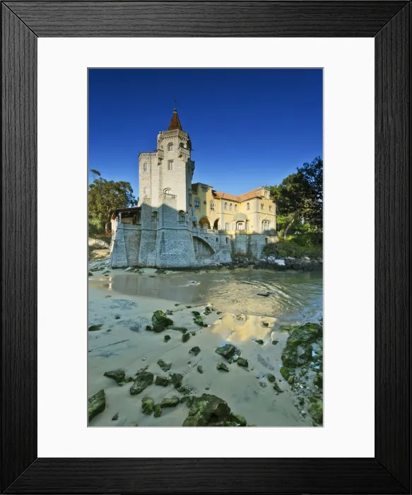 Framed Print : The 19th century palace of the Condes de Castro Guimaraes is nowadays a Museum Framed Print : The 19th century palace of the Condes de Castro Guimaraes is nowadays a Museum