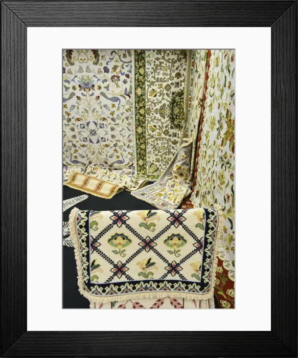 Framed Print : Famous Arraiolos tapestry, handmade in Alentejo. Portugal Framed Print : Famous Arraiolos tapestry, handmade in Alentejo. Portugal