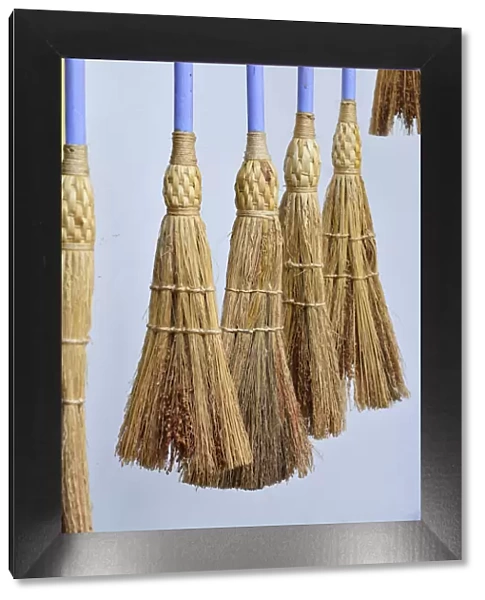 Brooms made with millet by Nuno Moutinho. Portugal