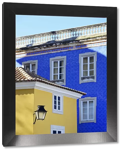 Detail of houses in the historic village of Sintra. Portugal