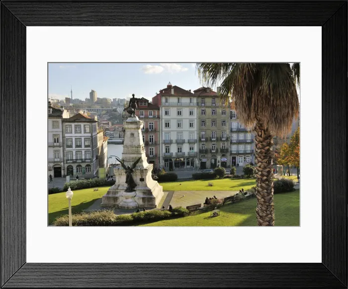 Framed Print : Infante Dom Henrique garden in the Ribeira district, a Unesco World Heritage Site Framed Print : Infante Dom Henrique garden in the Ribeira district, a Unesco World Heritage Site