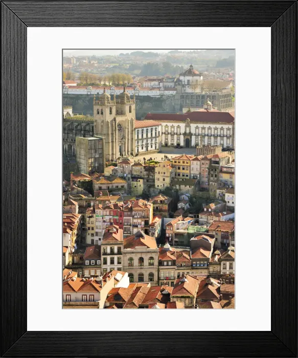 Framed Print : The Cathedral of Oporto, a Unesco World Heritage Site. Portugal Framed Print : The Cathedral of Oporto, a Unesco World Heritage Site. Portugal