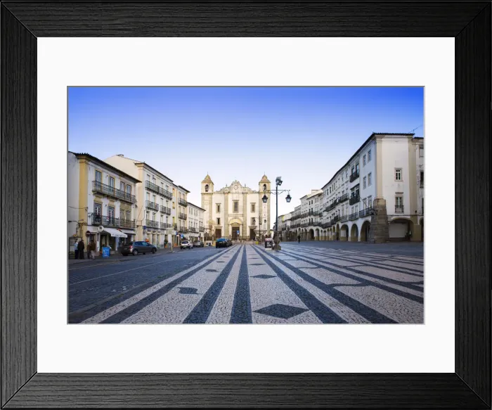 Framed Print : Europe, Portugal, Alentejo, Evora, Praca do Giraldo square in the city centre Framed Print : Europe, Portugal, Alentejo, Evora, Praca do Giraldo square in the city centre