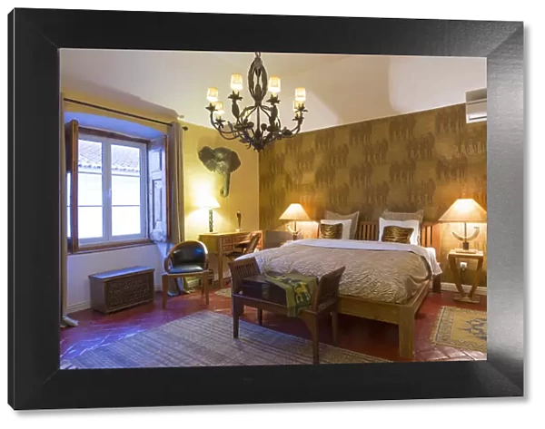 Europe, Portugal, Alentejo, Borba, bedrooms in the Casa do Terreiro do Paco luxury
