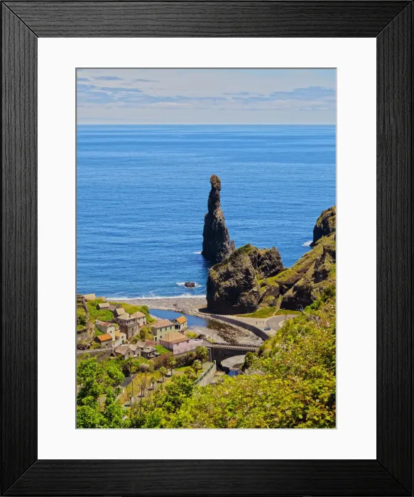 Framed Print : Portugal, Madeira, Ribeira da Janela, View of the northern coast of Madeira Island Framed Print : Portugal, Madeira, Ribeira da Janela, View of the northern coast of Madeira Island