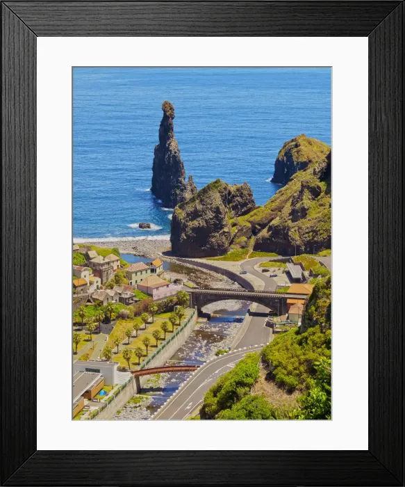 Framed Print : Portugal, Madeira, Ribeira da Janela, View of the northern coast of Madeira Island Framed Print : Portugal, Madeira, Ribeira da Janela, View of the northern coast of Madeira Island