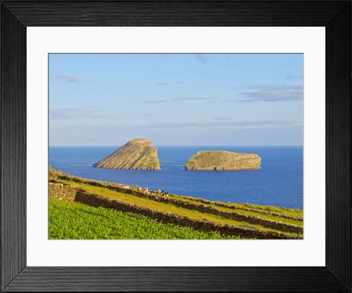 Framed Print : Portugal, Azores, Terceira, Serretinha, View of the Coast and Ilheus das Cabras Framed Print : Portugal, Azores, Terceira, Serretinha, View of the Coast and Ilheus das Cabras